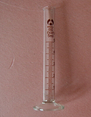 2pcs 5ml Glass Measuring Cylinder,laboratory Graduated Cylinders
